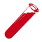 red test tube graphic